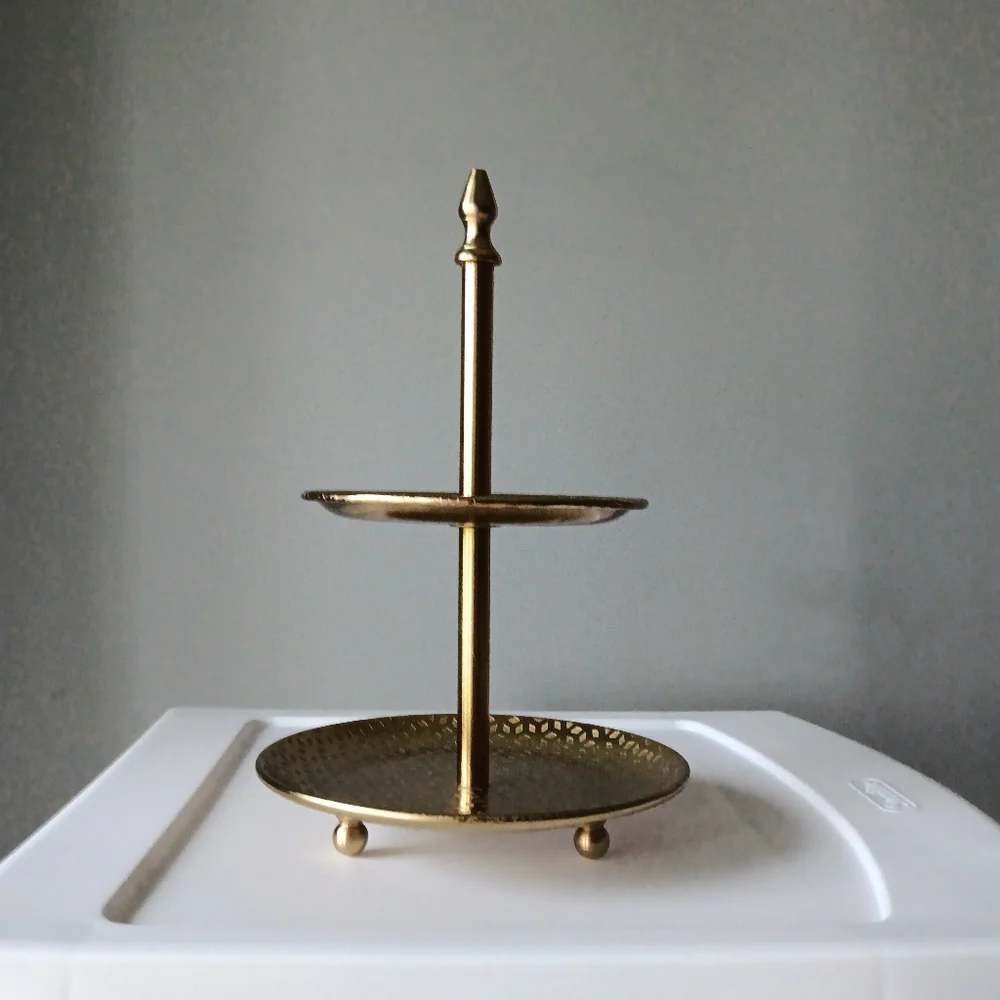Two Tiered Stand Jewelry Display Decor 10